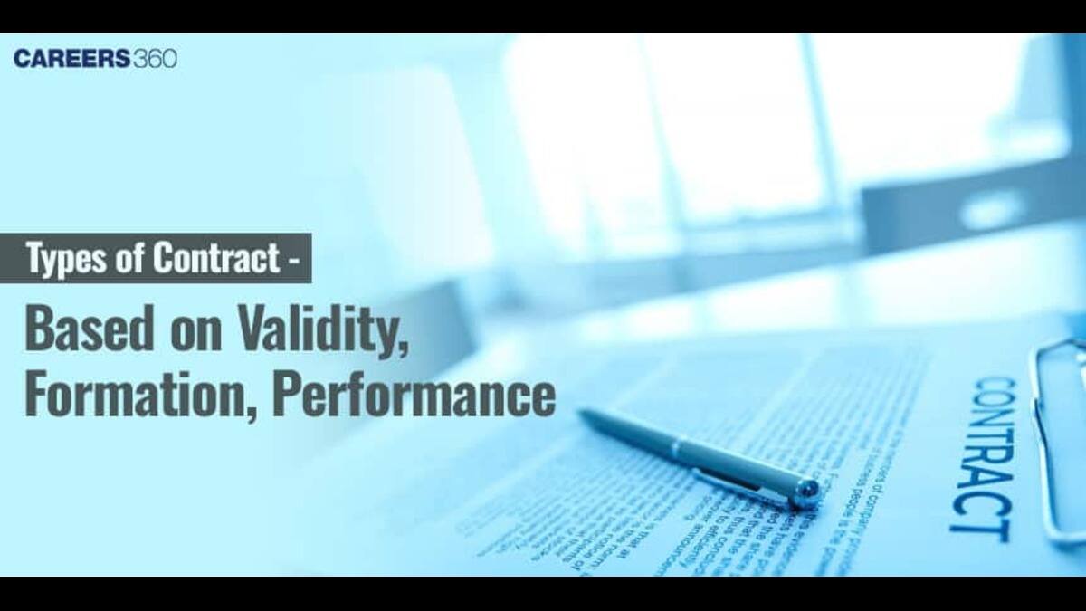 Types of Contract - Based on Validity, Formation, Performance